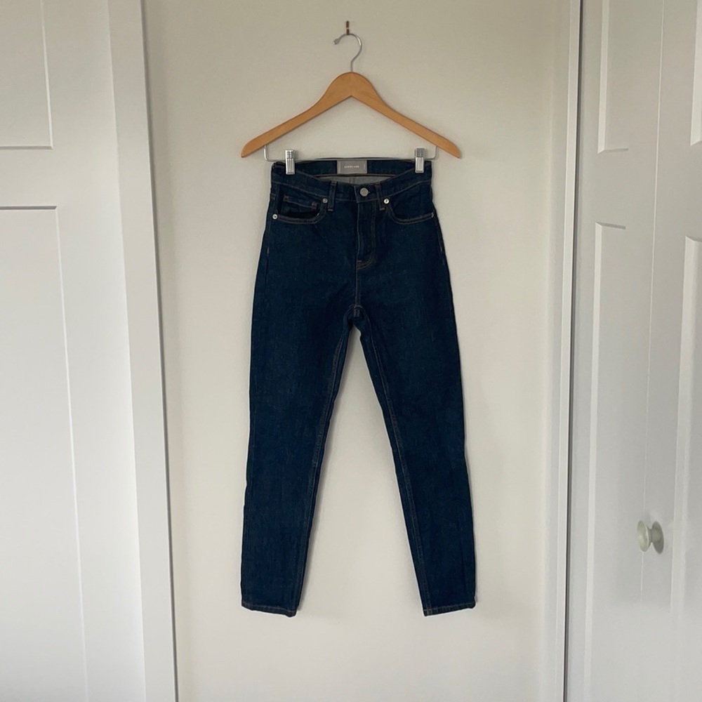 Like new Everlane Dark Denim High Rise Jeans Size 25R